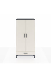 Arges Dolap Tek Raflı Tek Çekmeceli Tek Askılı 88x30x182 Antrasit-Aytaşı