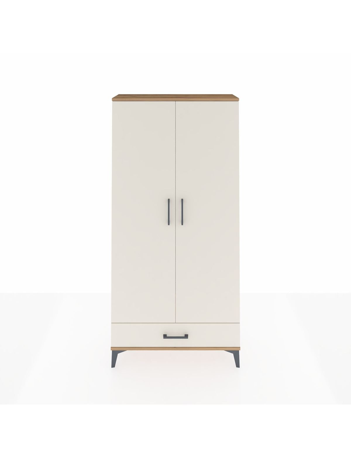 Arges Dolap Tek Raflı Tek Çekmeceli Tek Askılı 88x30x182 Çam-Aytaşı