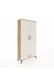 Arges Dolap Tek Raflı Tek Çekmeceli Tek Askılı 88x30x182 Çam-Aytaşı