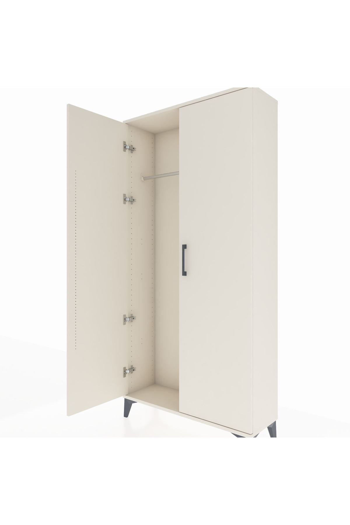 Arges Dolap 2 Kapaklı Tek Askılı 88x30x182 Aytaşı-Aytaşı