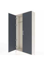 Arges Dolap 2 Kapaklı Tek Askılı 88x30x182 Aytaşı-Antrasit