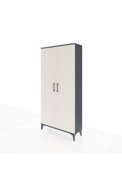 Arges Dolap 2 Kapaklı Tek Askılı 88x30x182 Antrasit-Aytaşı