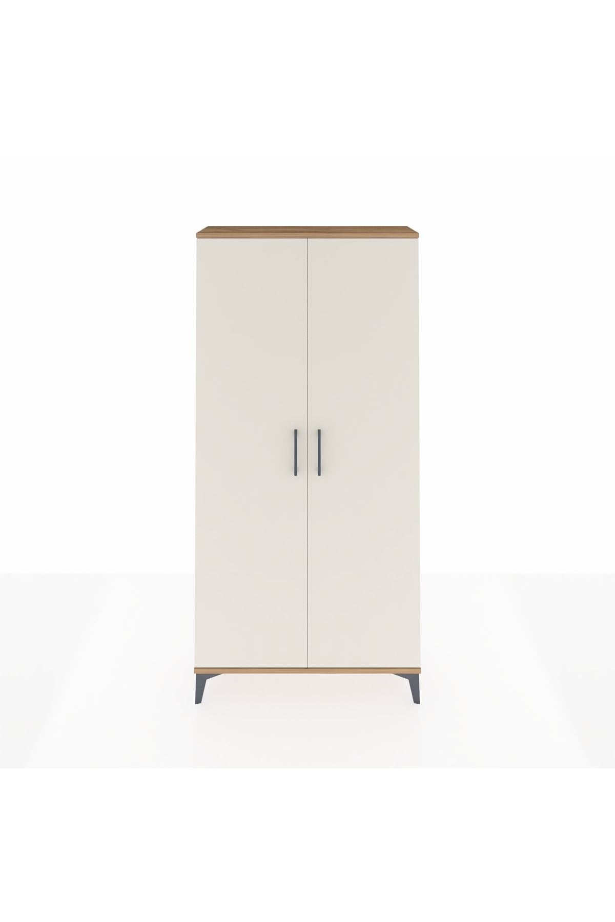 Arges Dolap 2 Kapaklı Tek Askılı 88x30x182 Çam-Aytaşı