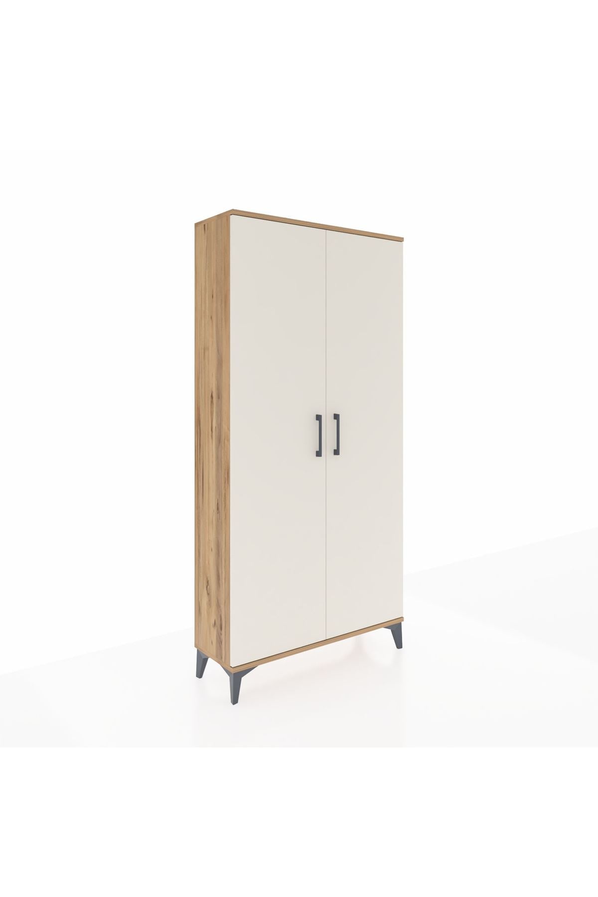 Arges Dolap 2 Kapaklı Tek Askılı 88x30x182 Çam-Aytaşı