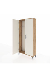 Arges Dolap 2 Kapaklı Tek Askılı 88x30x182 Çam-Aytaşı
