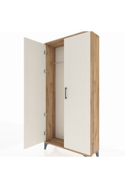 Arges Dolap 2 Kapaklı Tek Askılı 88x30x182 Çam-Aytaşı