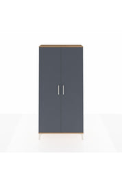 Arges Dolap 2 Kapaklı Tek Askılı 88x30x182 Çam-Antrasit