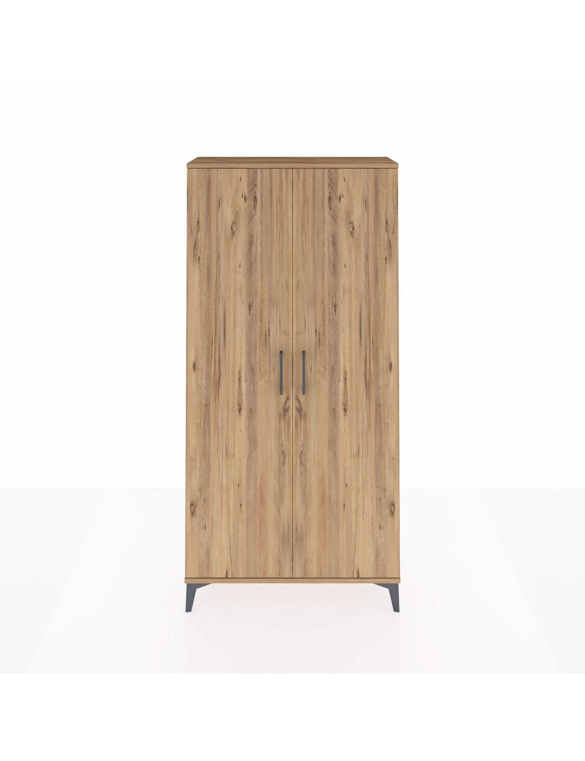 Arges Dolap 2 Kapaklı Tek Askılı 88x30x182 Çam-Çam