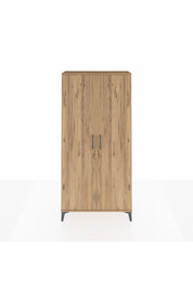 Arges Dolap 2 Kapaklı Tek Askılı 88x30x182 Çam-Çam