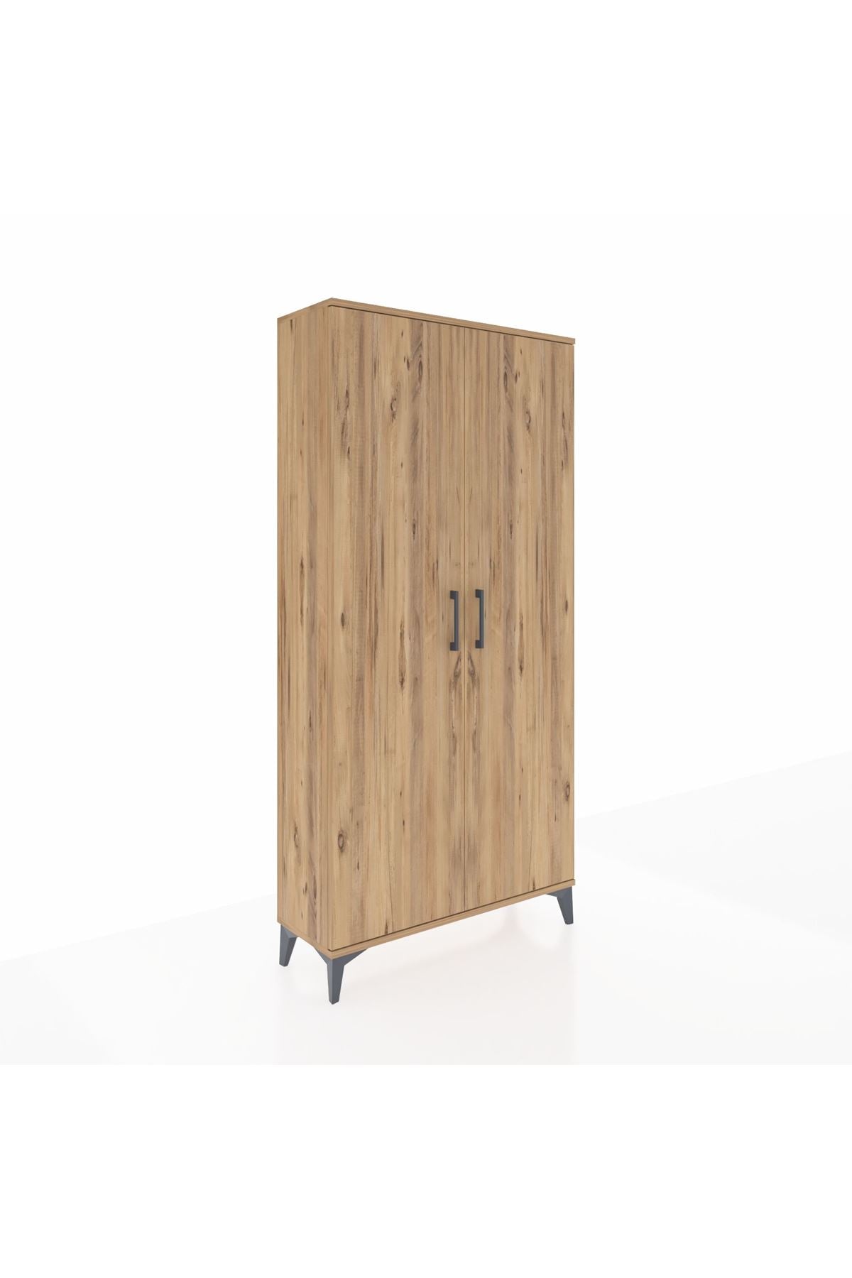 Arges Dolap 2 Kapaklı Tek Askılı 88x30x182 Çam-Çam