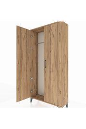 Arges Dolap 2 Kapaklı Tek Askılı 88x30x182 Çam-Çam