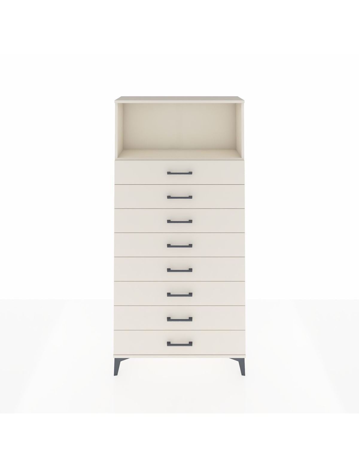 Arges Dolap Tek Raflı 8 Çekmeceli 88x30x182 Aytaşı-Aytaşı