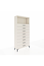 Arges Dolap Tek Raflı 8 Çekmeceli 88x30x182 Aytaşı-Aytaşı