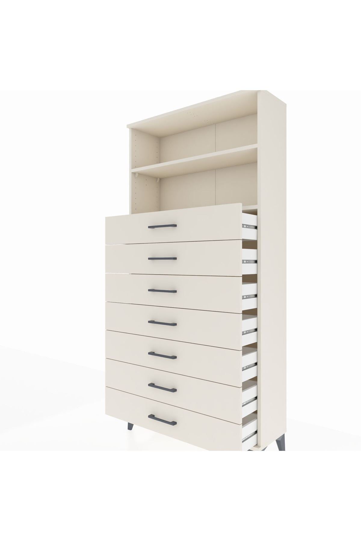 Arges Dolap 2 Raflı 7 Çekmeceli 88x30x182 Aytaşı-Aytaşı