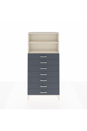 Arges Dolap 2 Raflı 7 Çekmeceli 88x30x182 Aytaşı-Antrasit