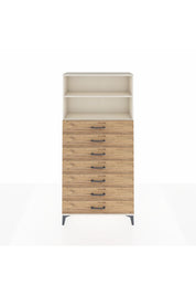 Arges Dolap 2 Raflı 7 Çekmeceli 88x30x182 Aytaşı-Çam