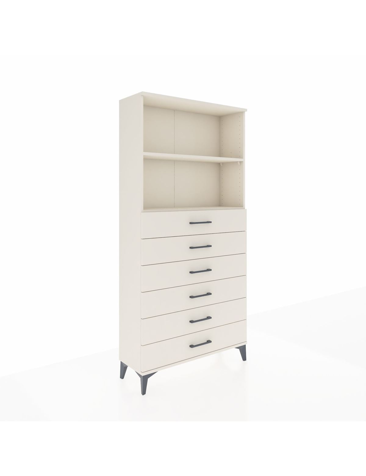 Arges Dolap 2 Raflı 6 Çekmeceli 88x30x182 Aytaşı-Aytaşı