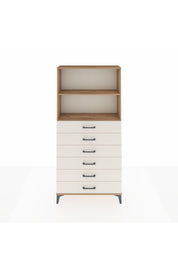 Arges Dolap 2 Raflı 6 Çekmeceli 88x30x182 Çam-Aytaşı