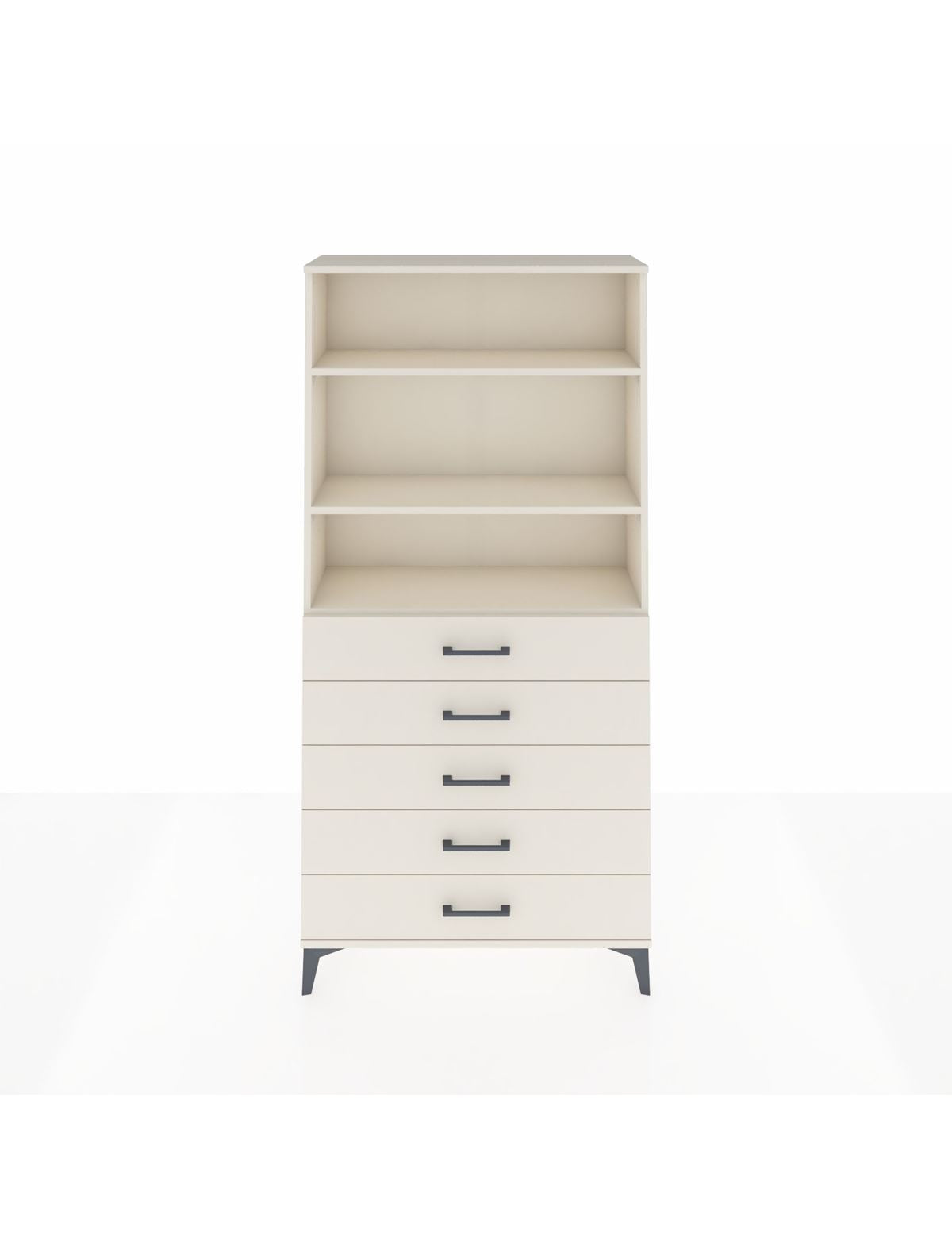 Arges Dolap 3 Raflı 5 Çekmeceli 88x30x182 Aytaşı-Aytaşı