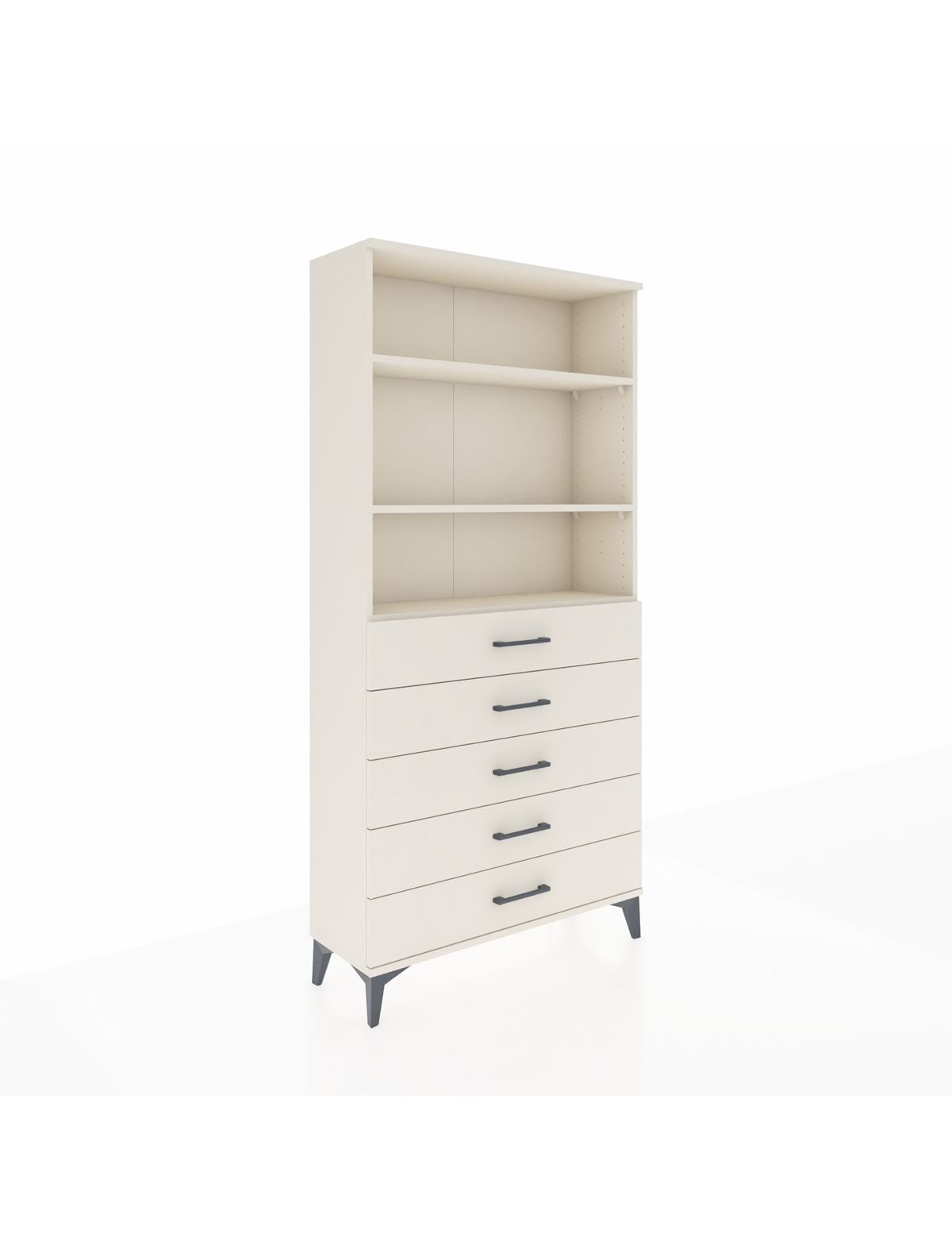 Arges Dolap 3 Raflı 5 Çekmeceli 88x30x182 Aytaşı-Aytaşı