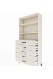 Arges Dolap 3 Raflı 5 Çekmeceli 88x30x182 Aytaşı-Aytaşı