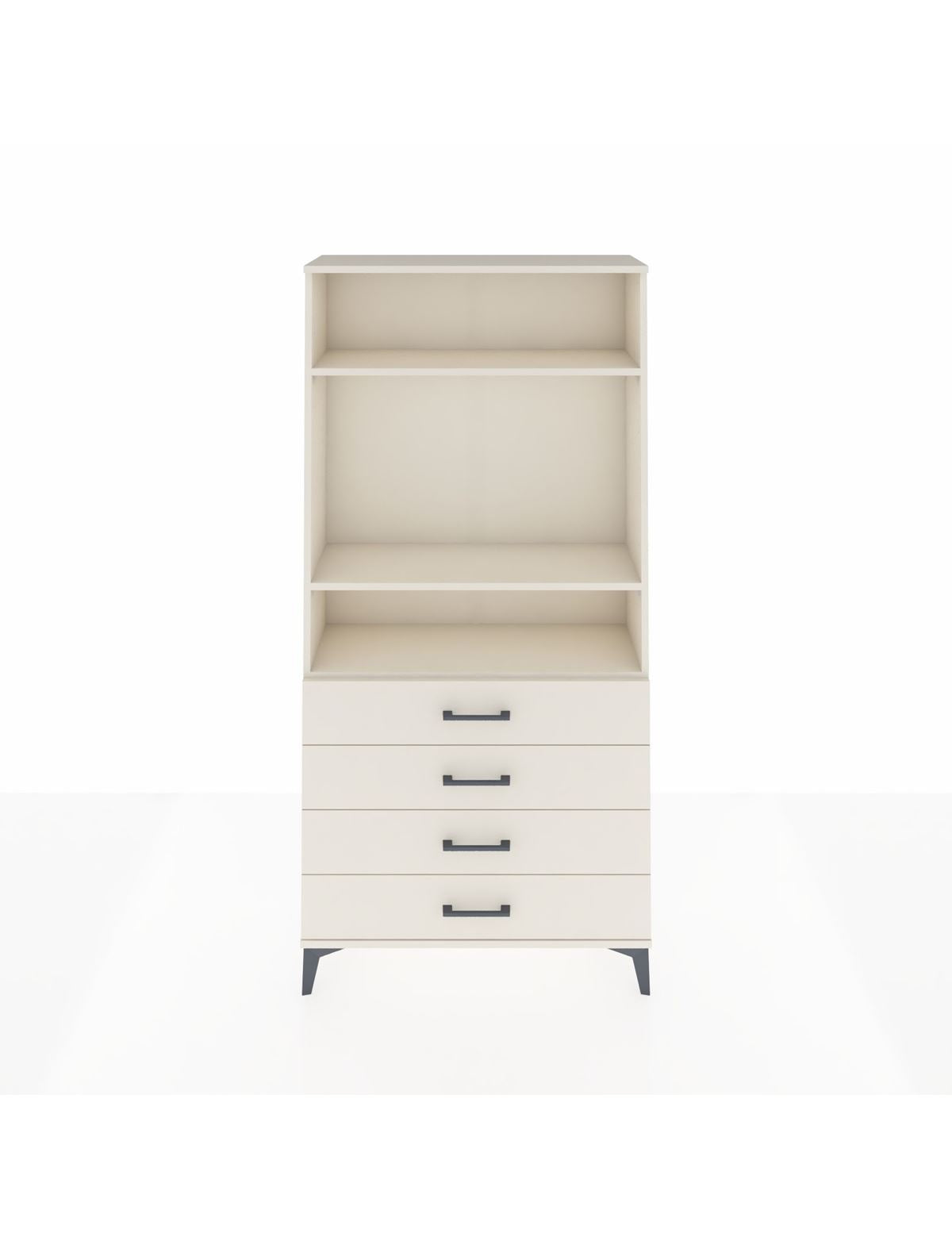 Arges Dolap 3 Raflı 4 Çekmeceli 88x30x182 Aytaşı-Aytaşı