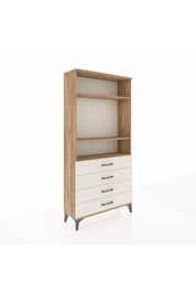 Arges Dolap 3 Raflı 4 Çekmeceli 88x30x182 Çam-Aytaşı