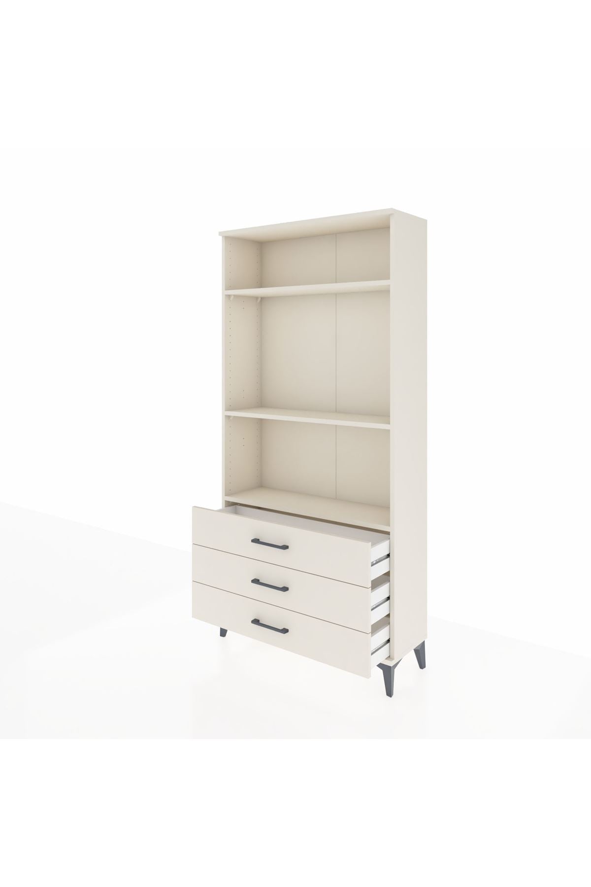 Arges Dolap 3 Raflı 3 Çekmeceli 88x30x182 Aytaşı-Aytaşı