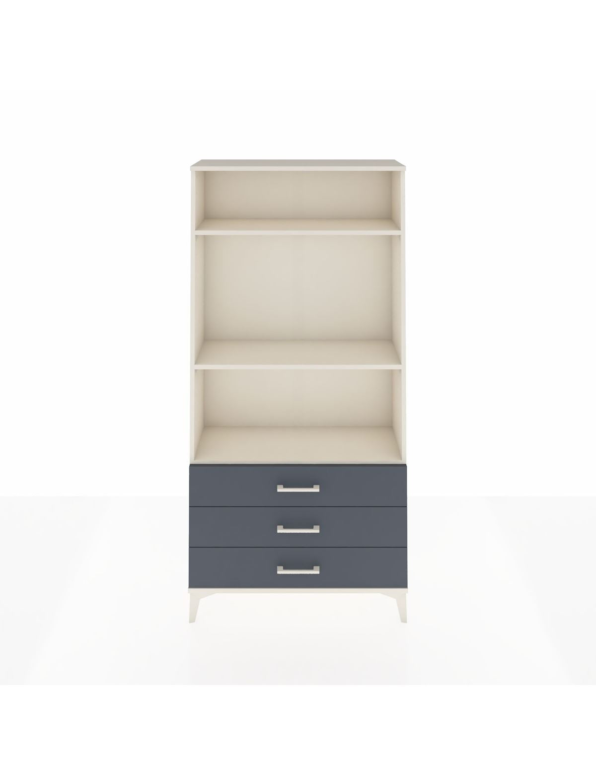 Arges Dolap 3 Raflı 3 Çekmeceli 88x30x182 Aytaşı-Antrasit