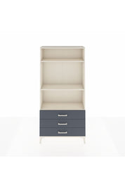 Arges Dolap 3 Raflı 3 Çekmeceli 88x30x182 Aytaşı-Antrasit