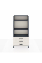 Arges Dolap 3 Raflı 3 Çekmeceli 88x30x182 Antrasit-Aytaşı