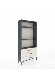 Arges Dolap 3 Raflı 3 Çekmeceli 88x30x182 Antrasit-Aytaşı