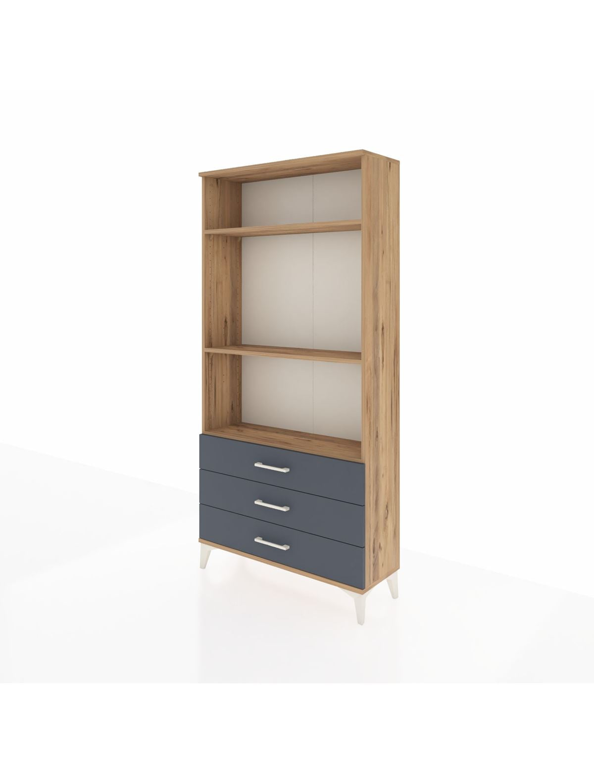Arges Dolap 3 Raflı 3 Çekmeceli 88x30x182 - S24M037V8A