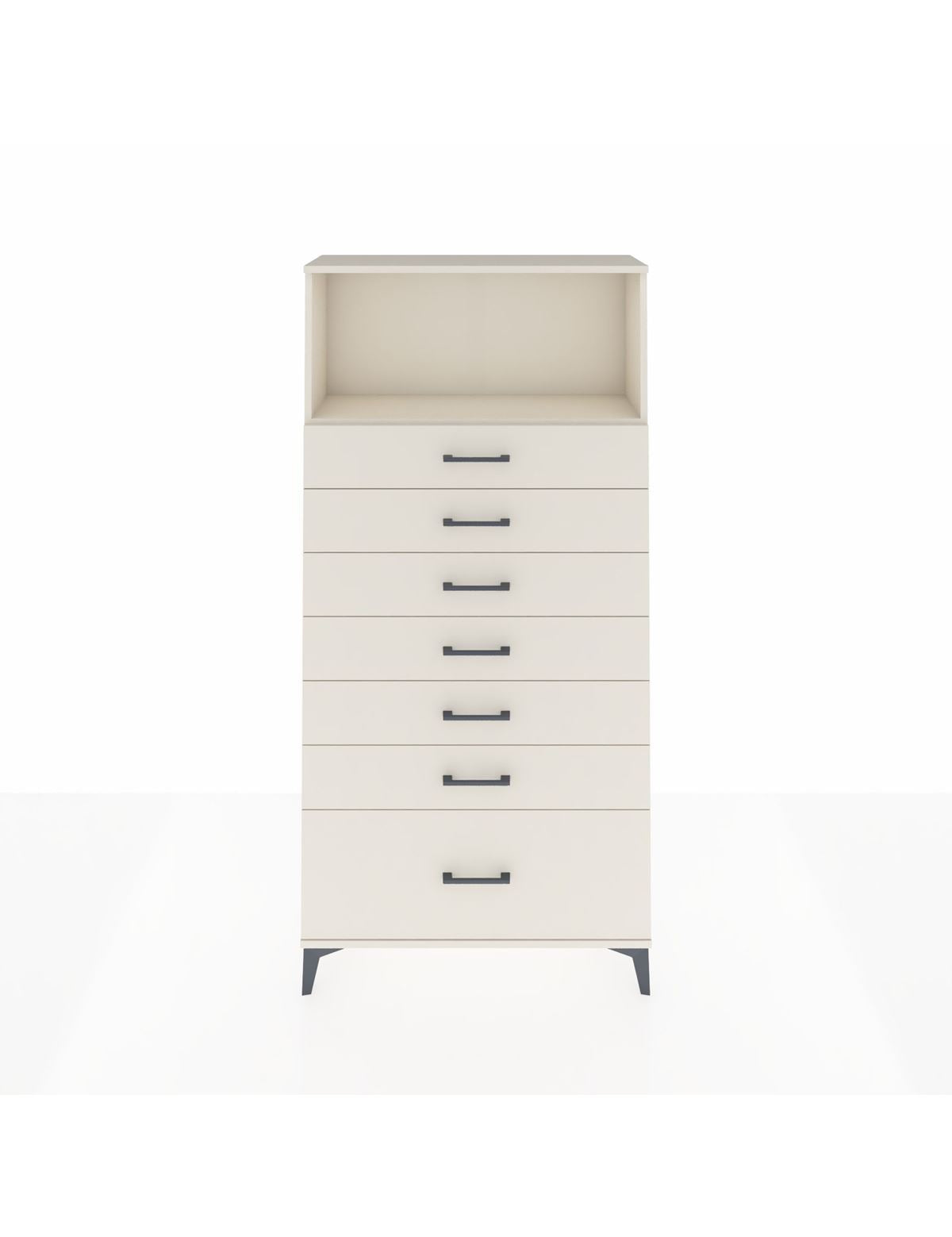 Arges Dolap Tek Raflı 7 Çekmeceli 88x30x182 Aytaşı-Aytaşı