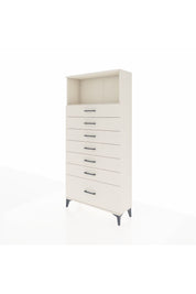 Arges Dolap Tek Raflı 7 Çekmeceli 88x30x182 Aytaşı-Aytaşı