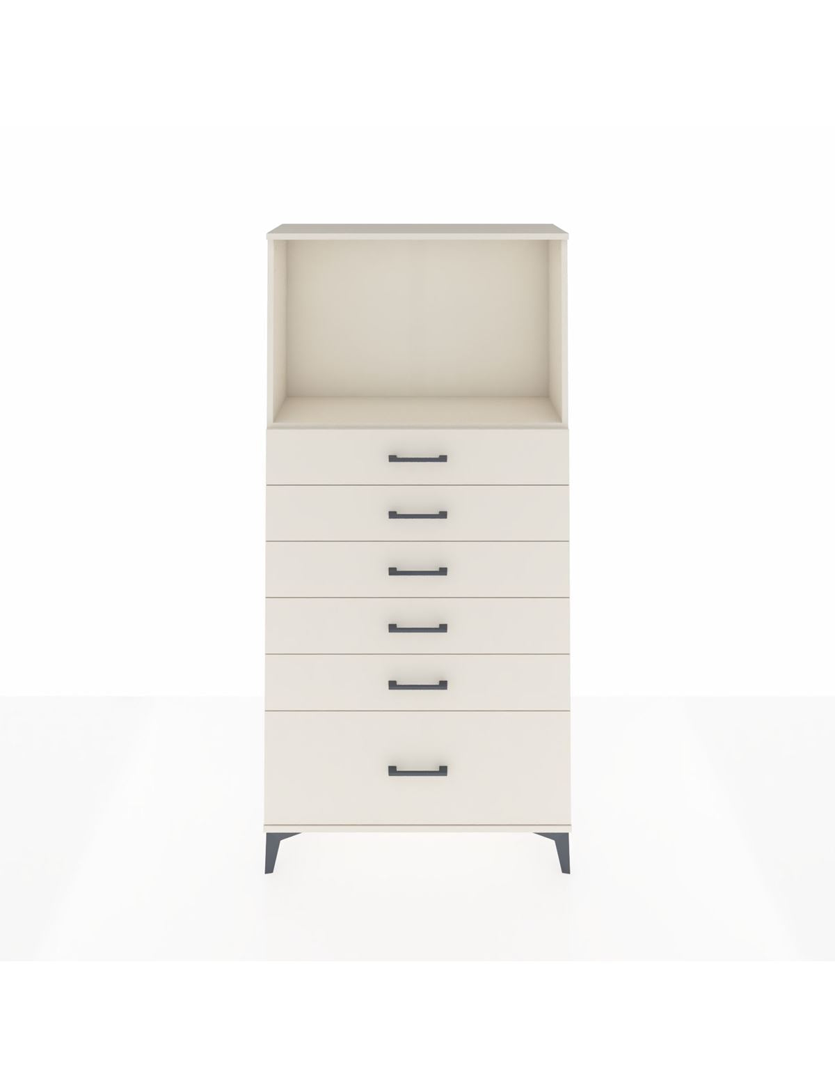 Arges Dolap Tek Raflı 6 Çekmeceli 88x30x182 Aytaşı-Aytaşı