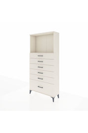 Arges Dolap Tek Raflı 6 Çekmeceli 88x30x182 Aytaşı-Aytaşı