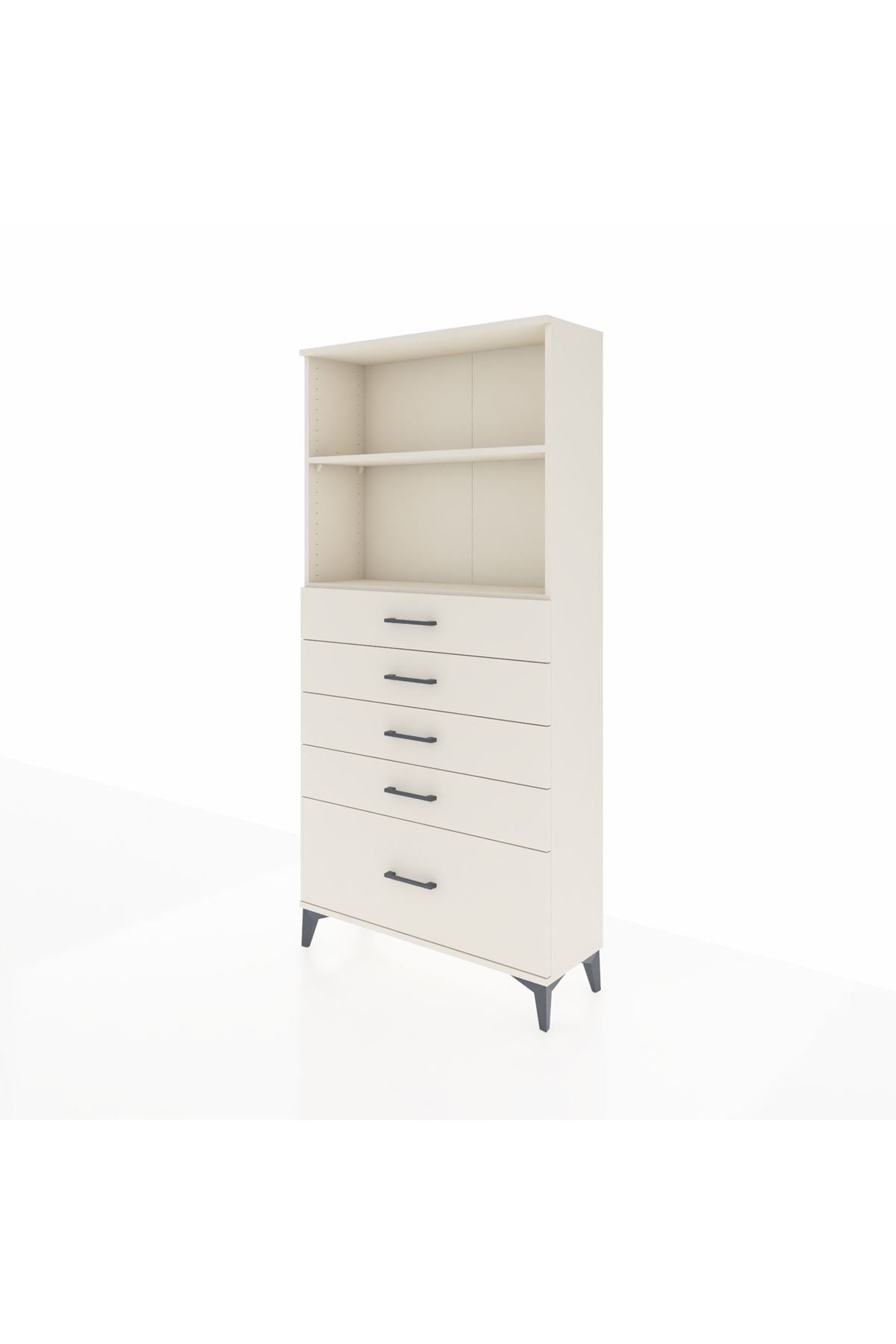 Arges Dolap 2 Raflı 5 Çekmeceli 88x30x182 Aytaşı-Aytaşı