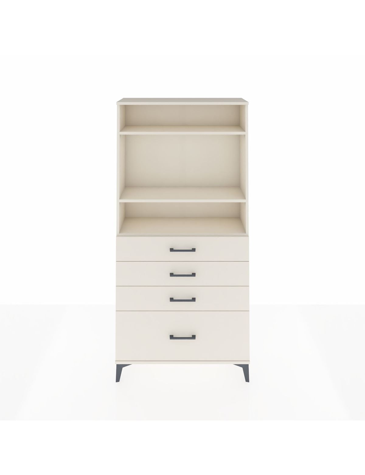 Arges Dolap 3 Raflı 4 Çekmeceli 88x30x182 Aytaşı-Aytaşı