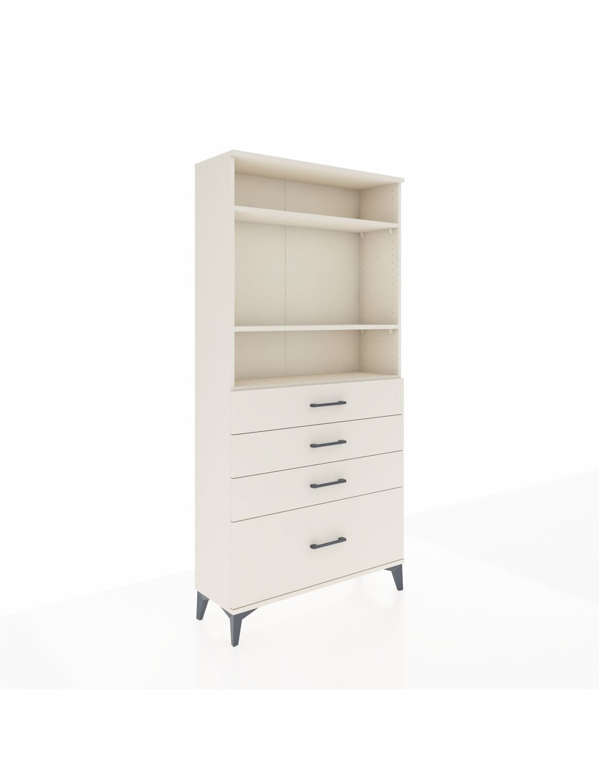 Arges Dolap 3 Raflı 4 Çekmeceli 88x30x182 Aytaşı-Aytaşı