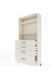 Arges Dolap 3 Raflı 4 Çekmeceli 88x30x182 Aytaşı-Aytaşı