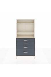 Arges Dolap 3 Raflı 4 Çekmeceli 88x30x182 Aytaşı-Antrasit