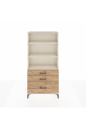 Arges Dolap 3 Raflı 3 Çekmeceli 88x30x182 Aytaşı-Çam