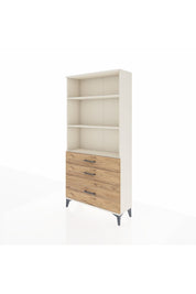 Arges Dolap 3 Raflı 3 Çekmeceli 88x30x182 Aytaşı-Çam