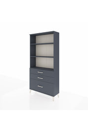 Arges Dolap 3 Raflı 3 Çekmeceli 88x30x182 Antrasit-Antrasit