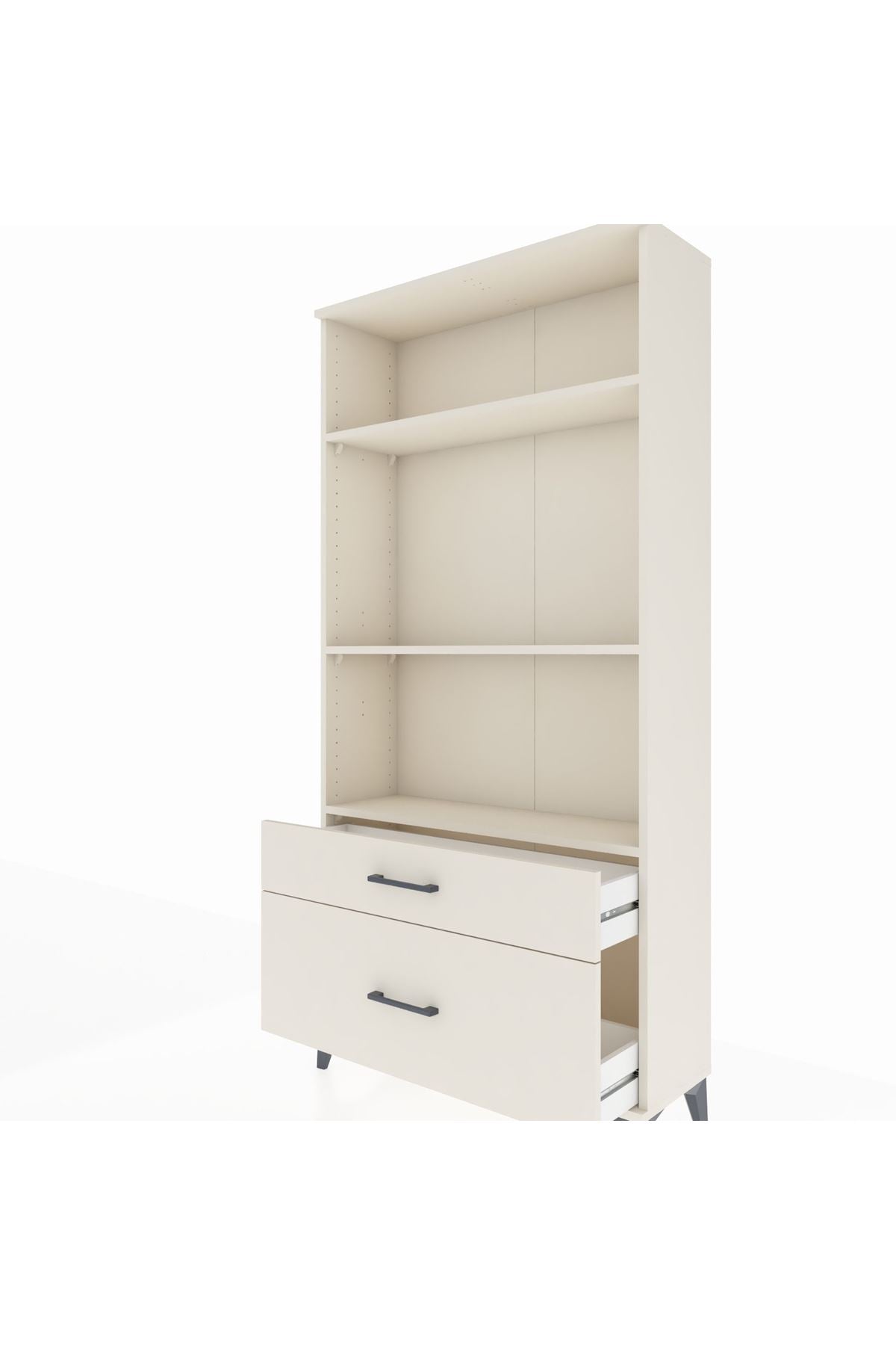 Arges Dolap 3 Raflı 2 Çekmeceli 88x30x182 Aytaşı-Aytaşı