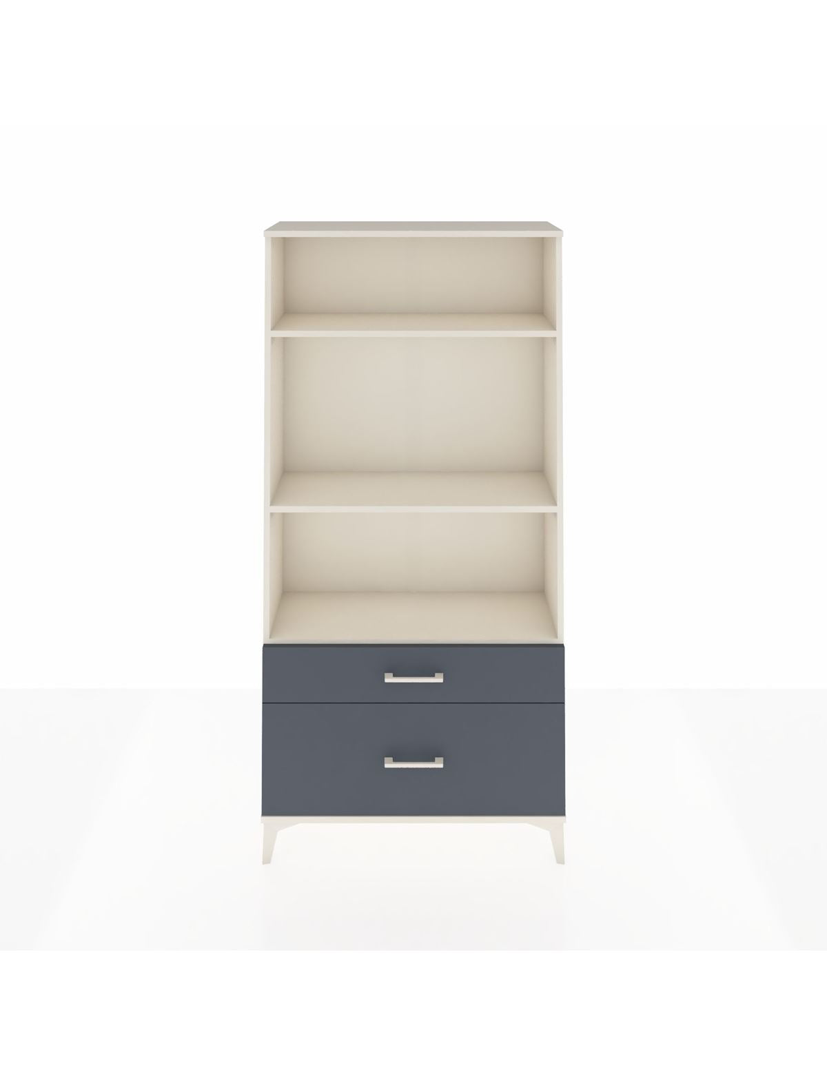 Arges Dolap 3 Raflı 2 Çekmeceli 88x30x182 Aytaşı-Antrasit