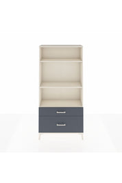 Arges Dolap 3 Raflı 2 Çekmeceli 88x30x182 Aytaşı-Antrasit