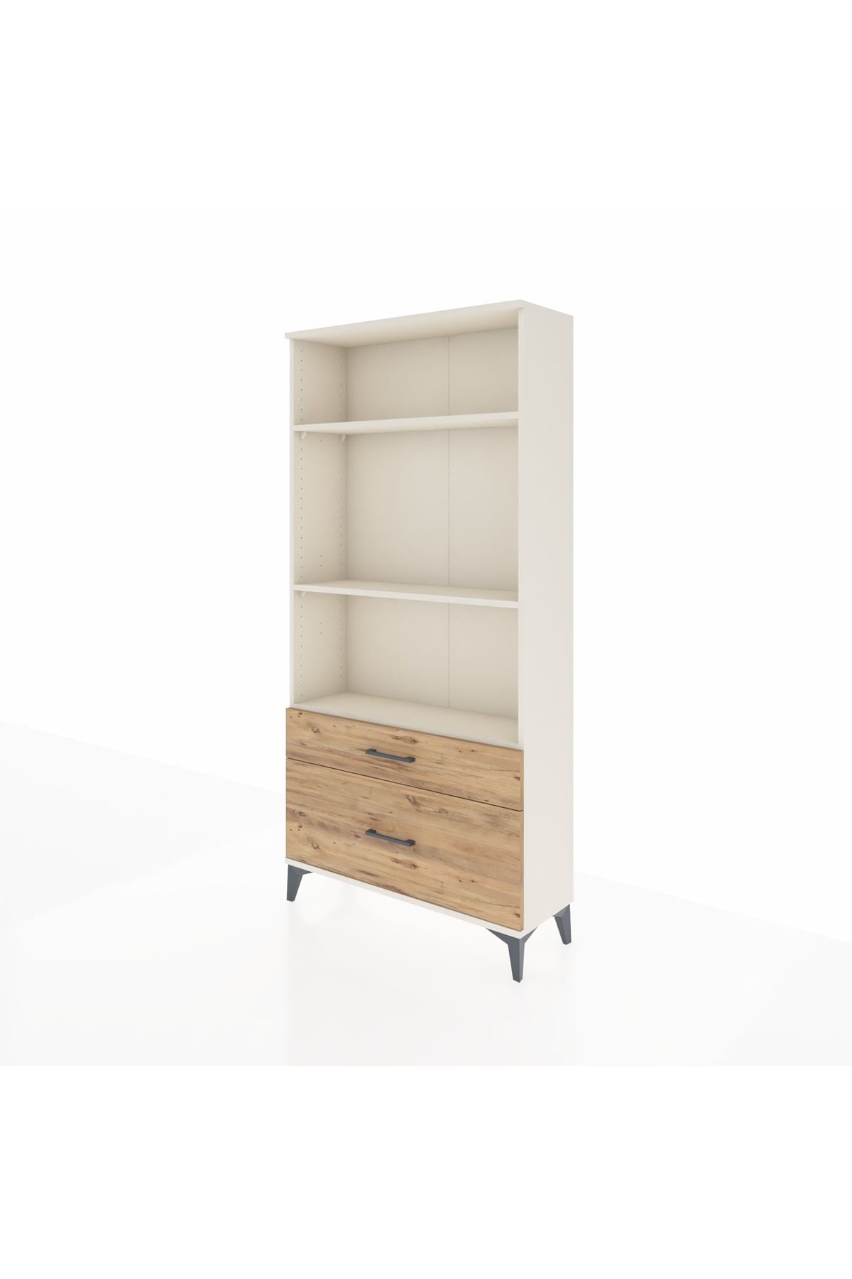 Arges Dolap 3 Raflı 2 Çekmeceli 88x30x182 Aytaşı-Çam