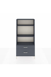 Arges Dolap 3 Raflı 2 Çekmeceli 88x30x182 Antrasit-Antrasit